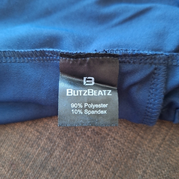 BlitzBeatz Mid-Length Navy Blue Shorts - Picture 9 of 10